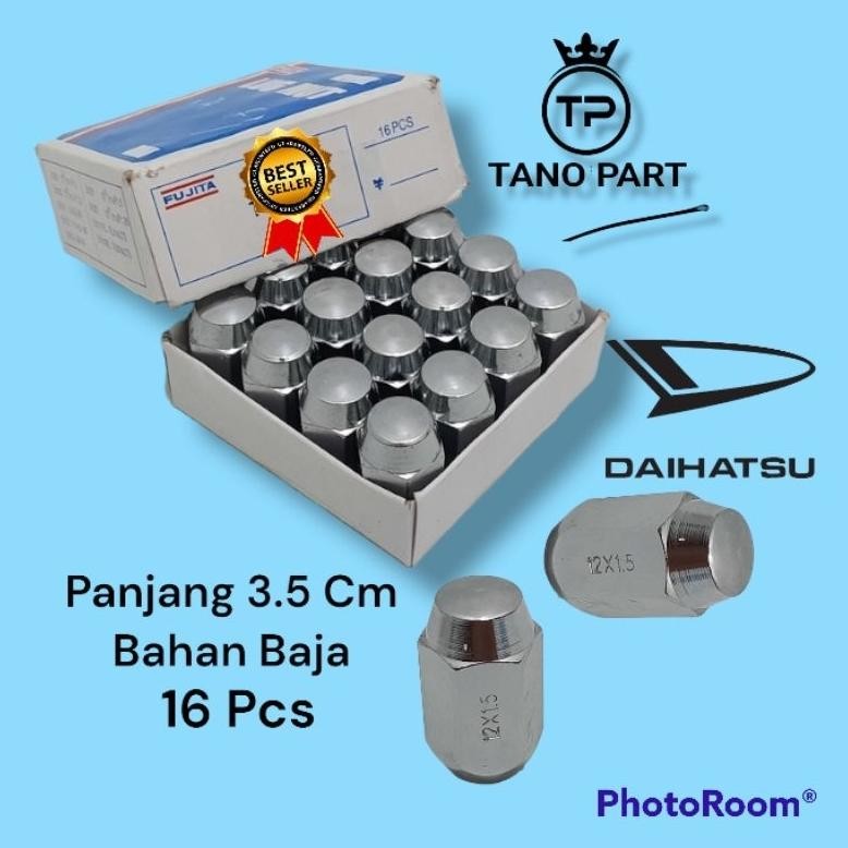 Mur Roda Baut Lugnut Racing Mobil Daihatsu AYLA SIGRA Bahan Baja Berkualitas Isi 16Pcs Nugi