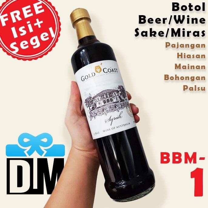 Botol Wine Beer Miras Bekas Tinggi Mainan Pajangan Bohongan Hiasan Estetik Rumah Nugi