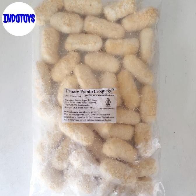 

JB Frozen Potato Croquettes Stuffed with Mozzarella Cheese Kroket Kentang None