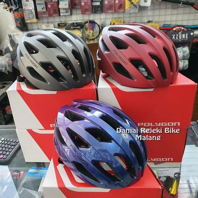 HELM ROADBIKE POLYGON AXEL - ROADBIKE HELMET ORIGINAL DAN TERPERCAYA
