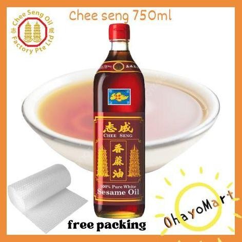 

Chee Seng Sesame Oil / Minyak Wijen Pagoda / Minyak masak 750ml SS