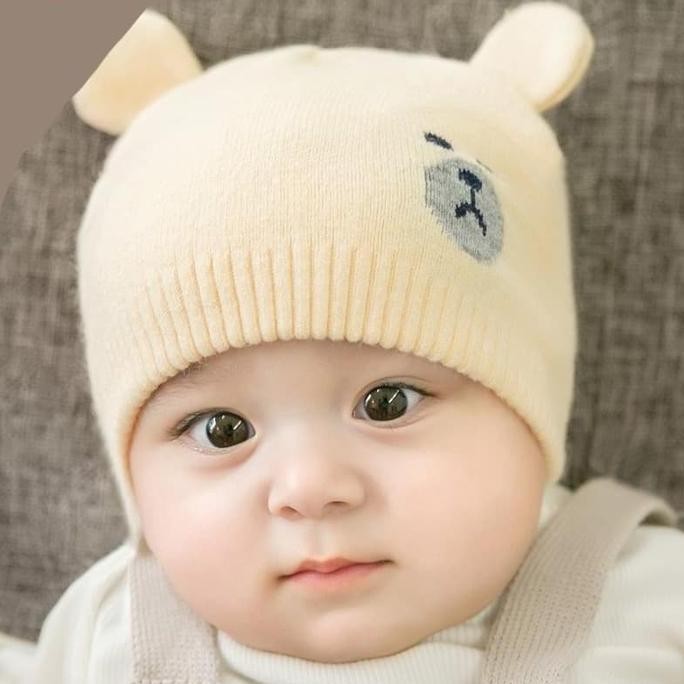 [original] baby hat knitted beanie topi bayi kupluk rajut bayi baby girl baby boy [terlaris] [terbai