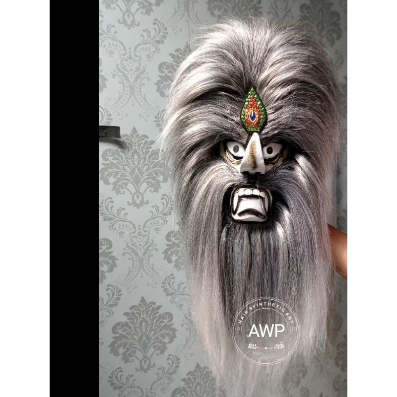 

topeng ganong rambut tebal