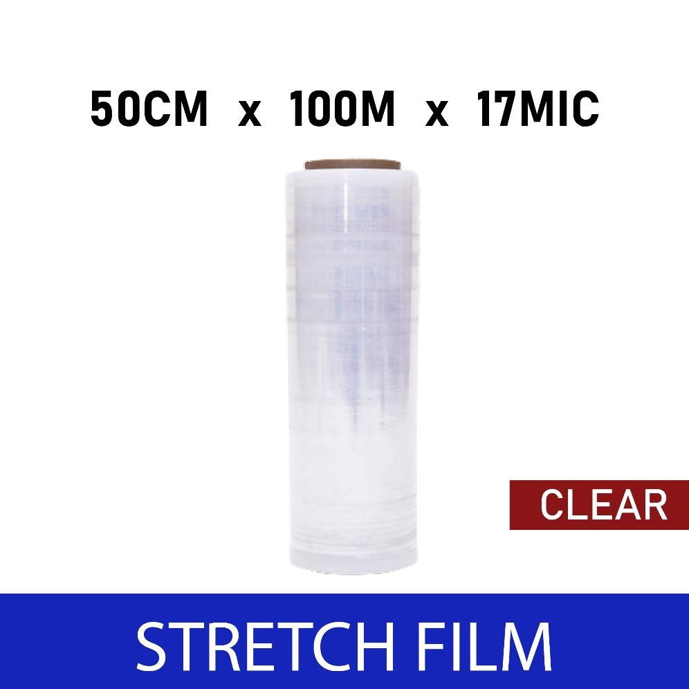 PLASTIK WRAPPING 50CM x 17 x 100 Stretch film 100M STRETCH FILM MURAH Nugi