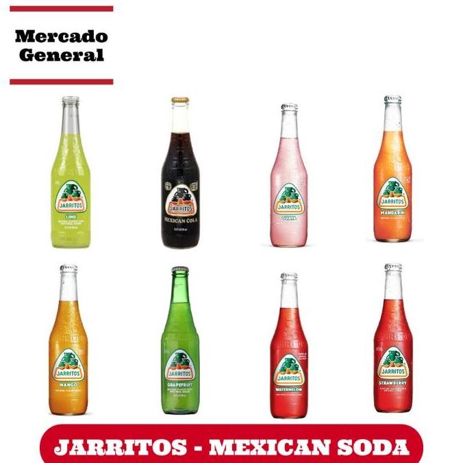 

SALE! JARRITOS SODA MEKSIKO 370ML - LIME, COLA, GUAVA, MANGO, GRAPEFRUIT, WATERMELON, STRAWBERRY