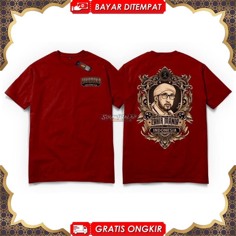 {Harga Promo} Kaos Az Zahir Mania Sholawat Habib Bidin Distro Katun Pria At-92