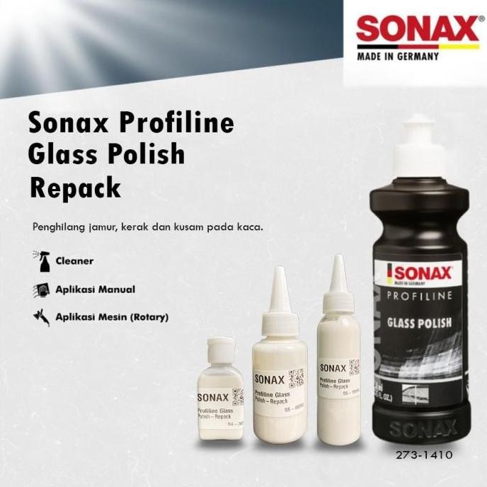 SALE SONAX PROFILINE GLASS POLISH REPACK CAIRAN PENGHILANG JAMUR & BARET KACA MOBIL