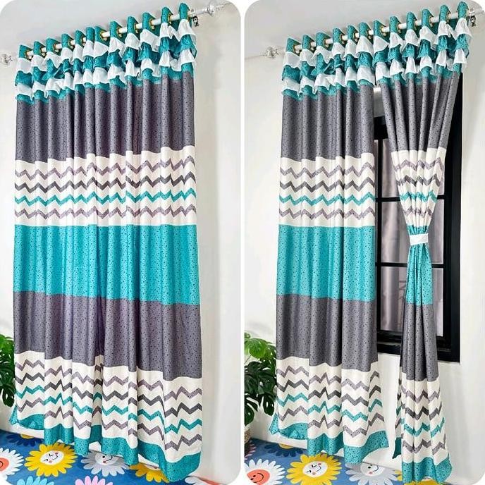 SALE GORDEN SMOKRING PONI TUMPUK UKURAN 120X220 CM GORDEN JENDELA & PINTU MEWAH
