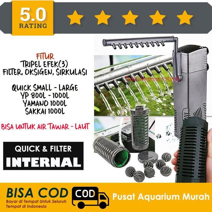 AL Pompa Aquarium Internal Filter Air Mancur Kecil Quick Large Small Aquarium Aquascape Ikan Hias Ya