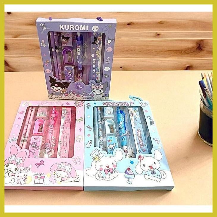 

(VIRAL PRODUK) SET ALAT TULIS 6IN1 FREE BAG ALAT TULIS ANAK SEKOLAH BUKU PULPEN PENGHAPUS PENGARIS PACKING AMAN