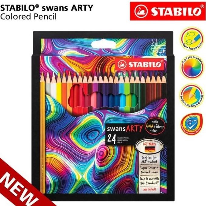 

Pensil Warna Stabilo Swans Arty 24 Warna