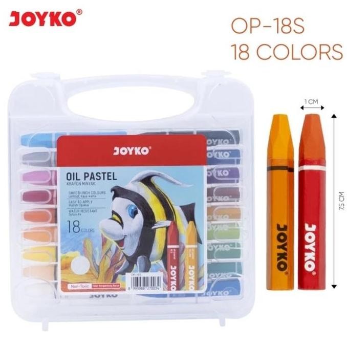 

Crayon 18 Warna Joyko Op-18S Krayon Minyak Oil Pastel