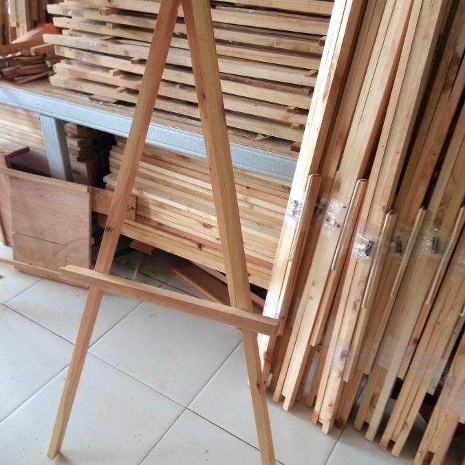 

Easel 120, Tripod Kayu : Standing Photo, Kanvas, Lukisan, Display