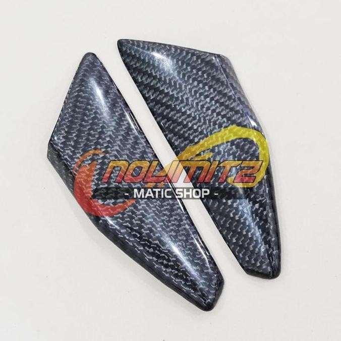 Cover Lis Step Pijakan Kaki Belakang Carbon Kevlar PCX 150 Lokal