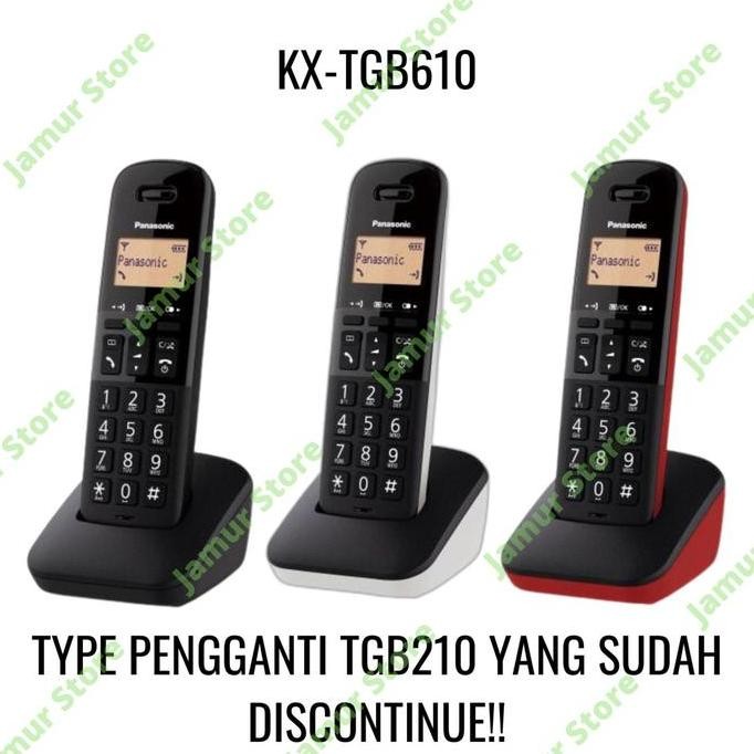 Telepon Wireless Panasonic Kx-Tgb610 Telpon Rumah Kx-Tgb610