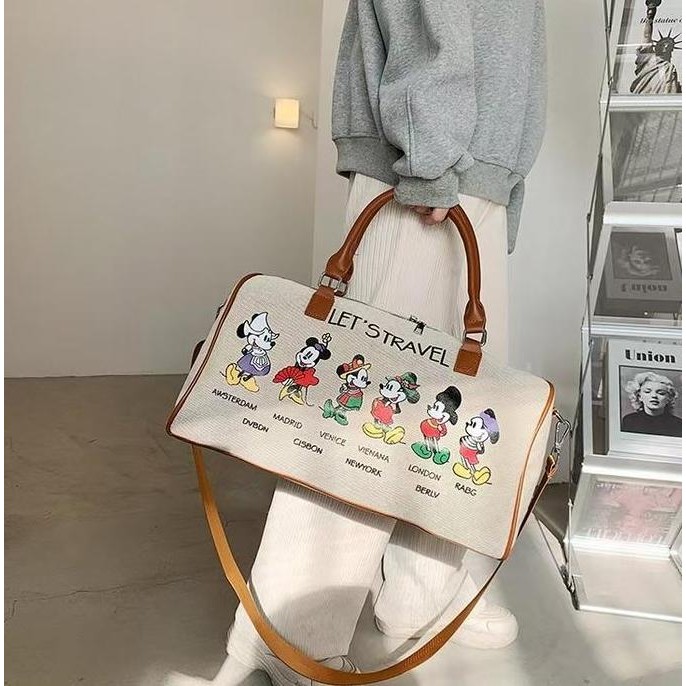 4102 TAS TRAVEL BAHAN CANVAS RUANG BESAR BAHAN KUAT