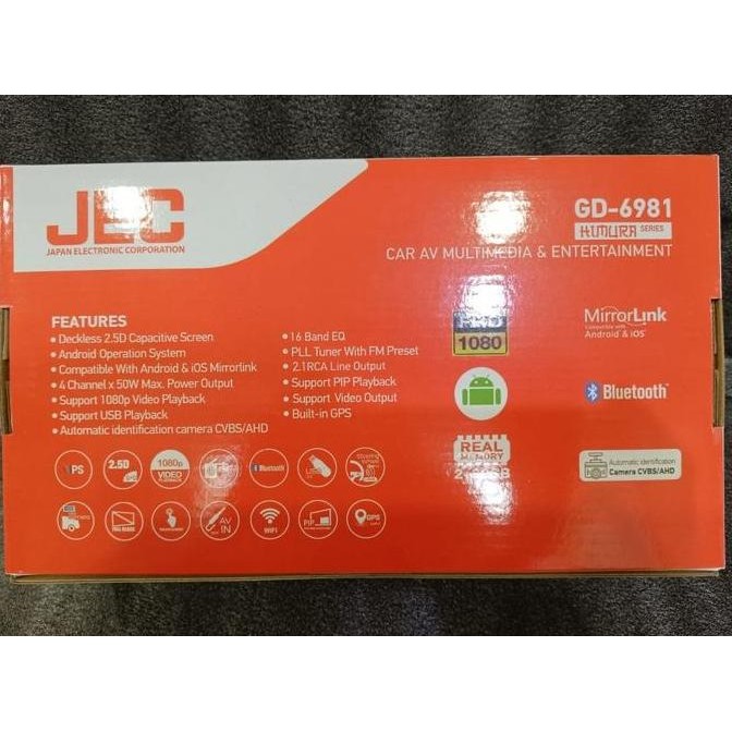 Headunit Android JEC GD-6981 9/10 Inch Ram 2/32GB