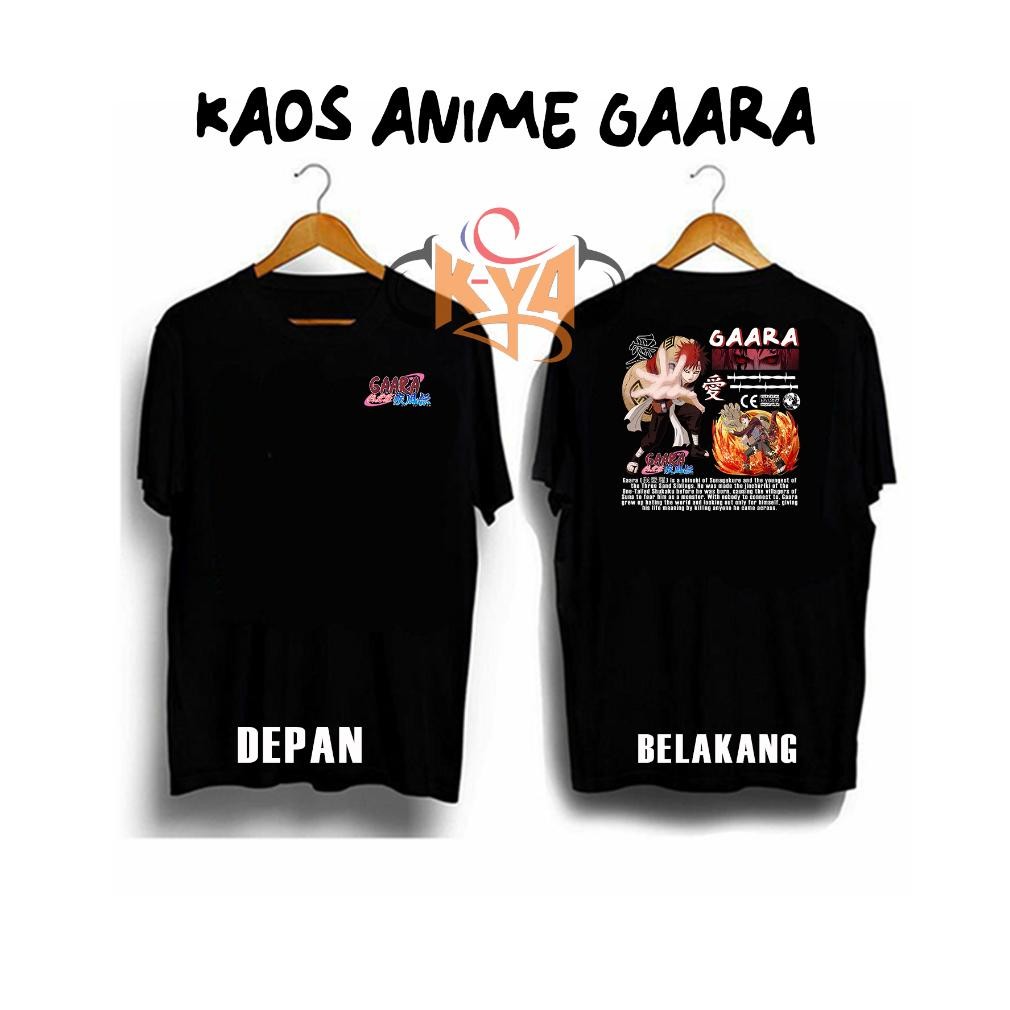 Promo K_Ya Kaos Anime Kaos Naruto Gaara Kaos Terbaru Kaos Modern Kaos Anime Gaara Baju Anime Gaara S