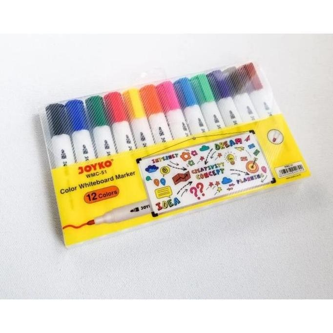 

yang dicari] spidol whiteboard 12 warna joyko wmc 51 spidol papan bisa dihapus