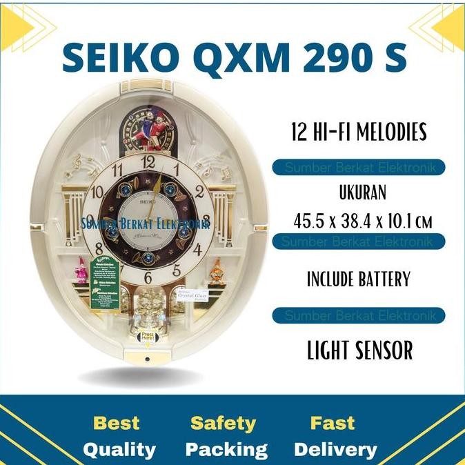 Jam Dinding SEIKO - QXM290S Melodies in Motion