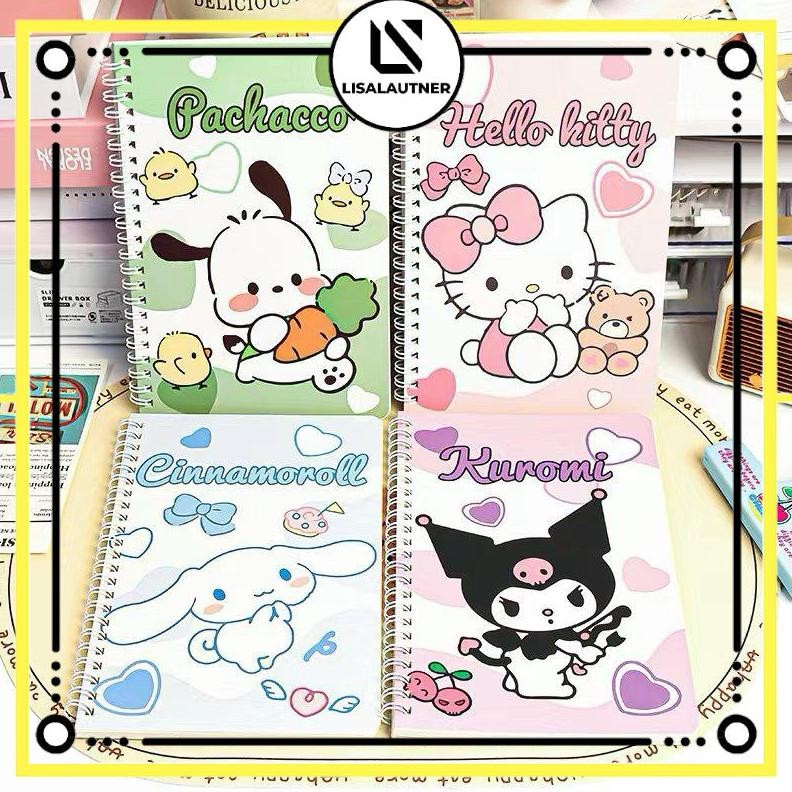 

4 Pcs Buku Note A5 Motip Lucu Karakter Anak Buku Tulis Buku Garis Anak Buku Note Kartun Lucu Nugi