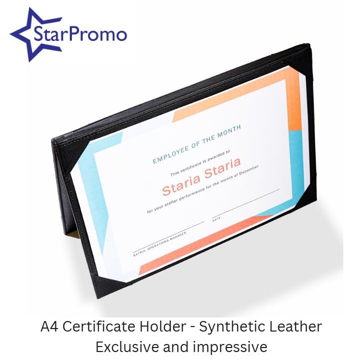 

Map Sertifikat Kulit Exclusive Certificate Holder A4 Folio Signing Awarding Plakat Nugi