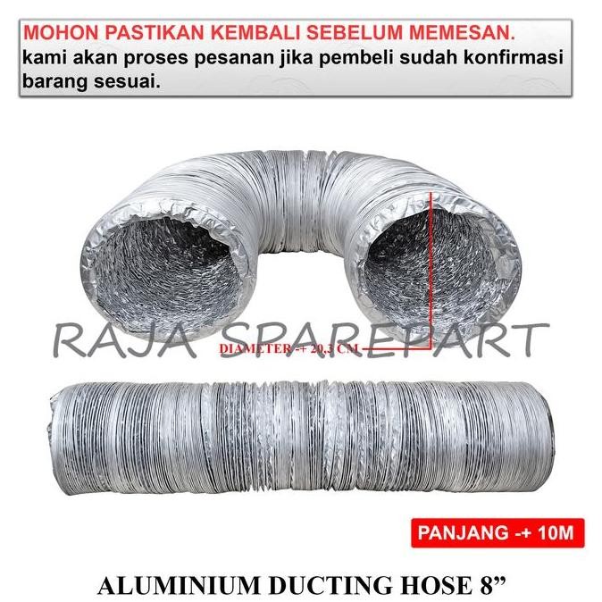 ] ADH8 PIPA FLEXIBLE DUCTING / FLEXIBLE ALUMINIUM / ALUMINIUM DUCTING HOSE 8"