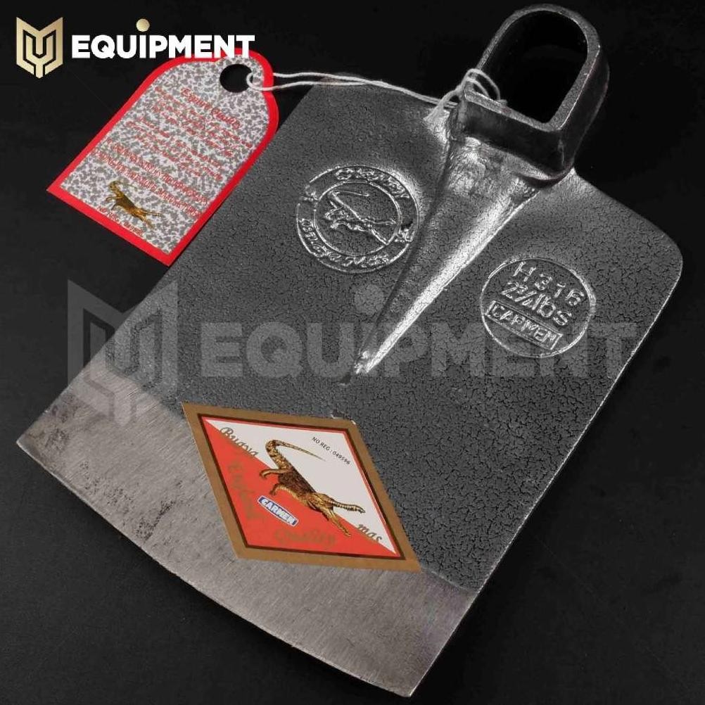 cangkul baja CARMEN original / cap buaya mas asli / lapisan anti lengket hammer tone / H316 / 2 3/4 