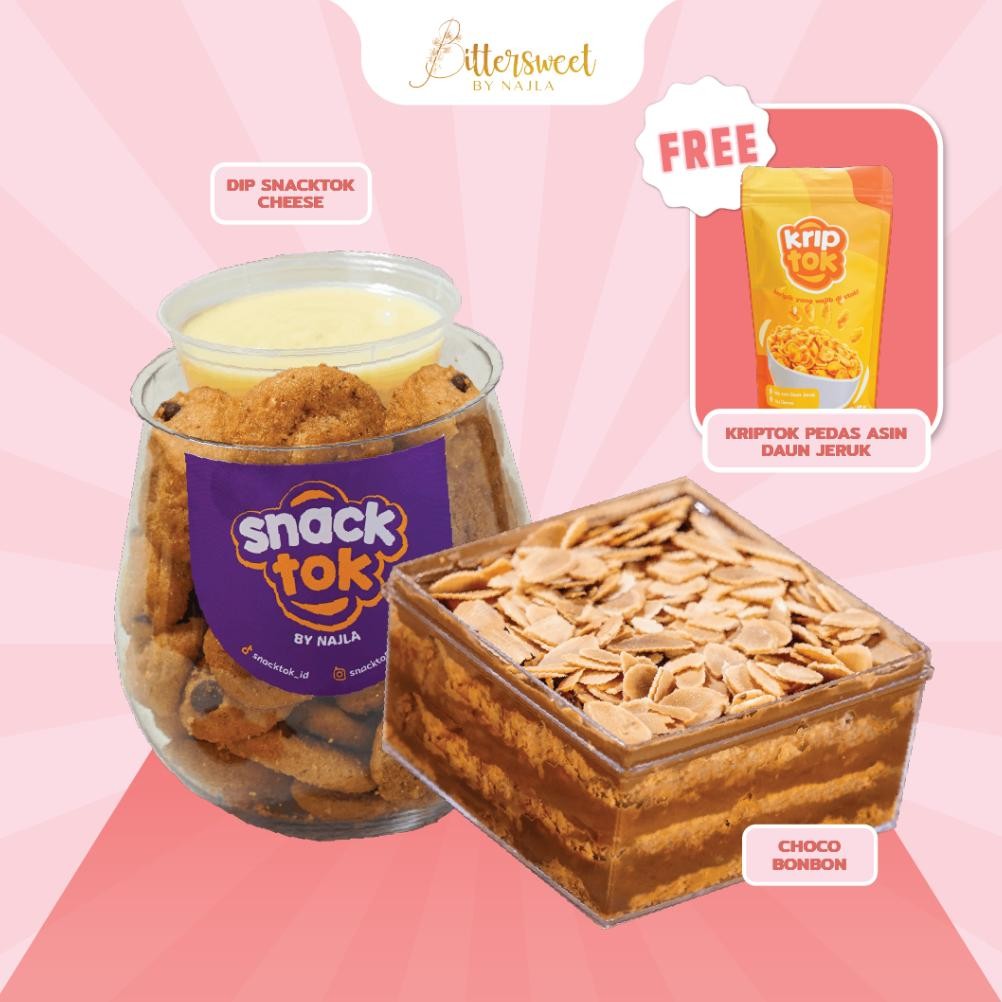 

NO_MORE [ FREE Kriptok Pedas Asin Daun Jeruk ] + DIP Snacktok Cheese + Nutella Layer [ Best Price ]
