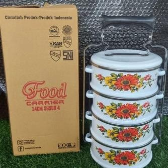 Maspion Rantang 4 Susun Stainless Enamel Jadul Klasik Kedaung Rantang Susun Jumbo Nugi