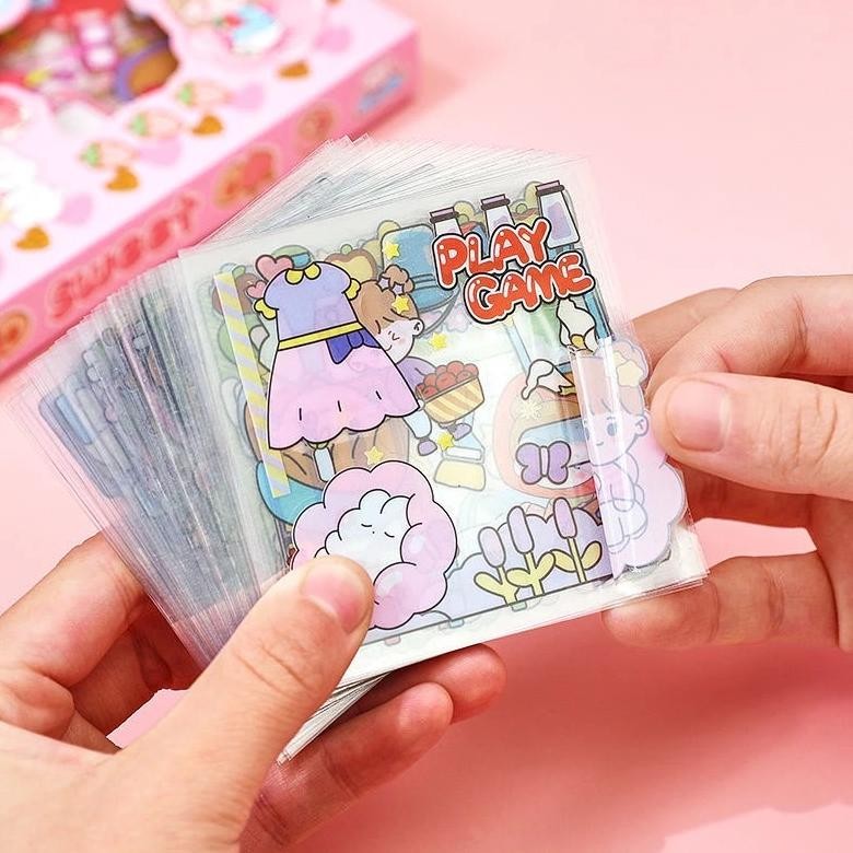 

Sticker Lucu 1 Lembar Cute Sticker Karakter Stiker Imut Nugi