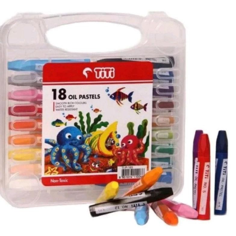 

Crayon/Oil pastel TiTi 18 warna ( 1set ) Nugi