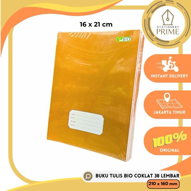 

Buku Tulis BIO / PELNA / SIHEBAT 38 Lembar Uk Kwarto Pendek 21x16cm (1 Pack Isi 10 Buku) Nugi