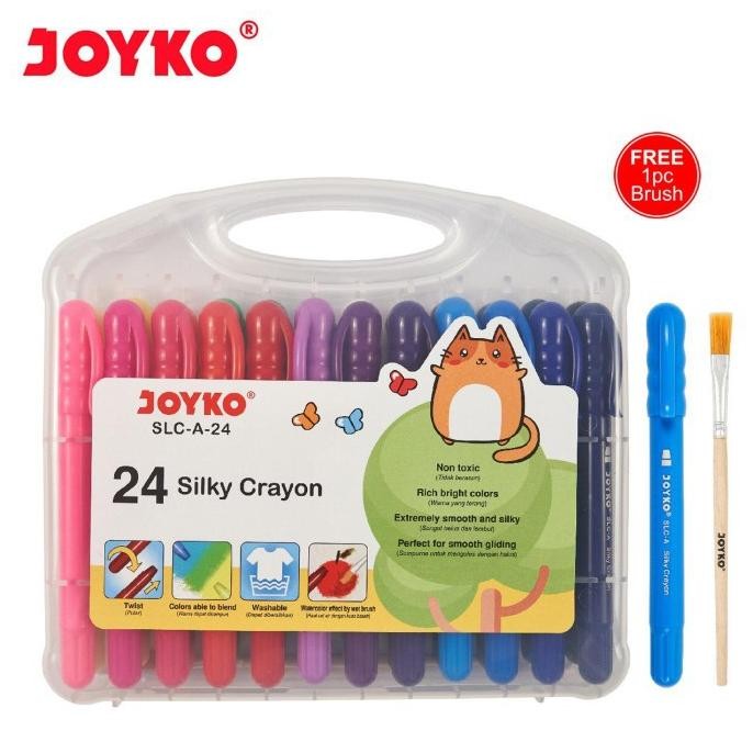 

Joyko Krayon Halus / Silky Crayon SLC-A-24 Warna MURAH Nugi