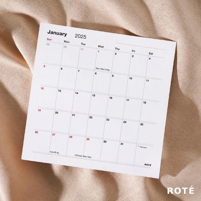 

Tersedia Kalender Meja Aesthetic Duduk Planner 2025 - Calendar Minimalis Harian