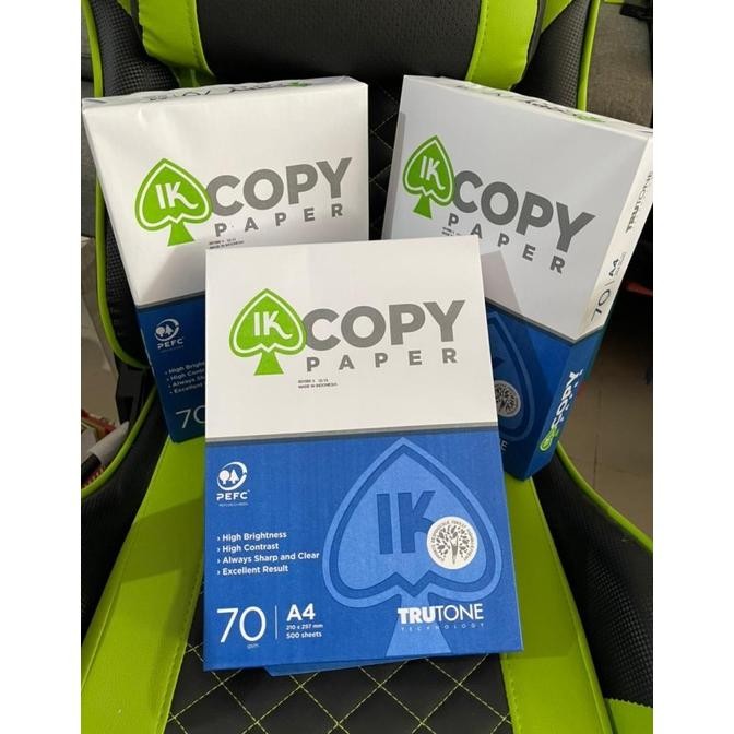 

KERTAS HVS A4 70 GRAM IK PAPER/IK COPY PAPER SUPER MURAH/ 1 Rim Nugi