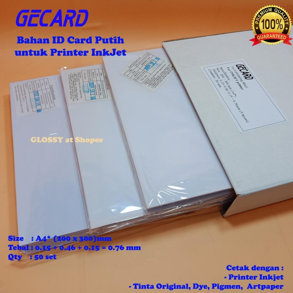 

Bahan PVC ID Card GECARD Anti Kerut 3 Varian Nugi