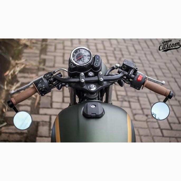 Yamaha XSR 155 Paket Stang Caferacer Clubman dengan Spion Bar End