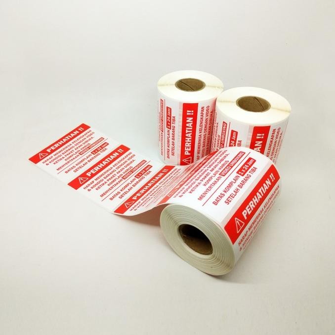 

Sticker Label Perhatian Video Unboxing 6 x 8 cm Stiker Packing Pengiriman Online Shop (1 roll/ 300 pcs) Nugi