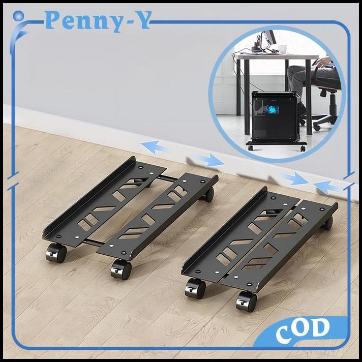 Rak CPU Komputer Adjustable Tray CPU Komputer Universal Dudukan CPU