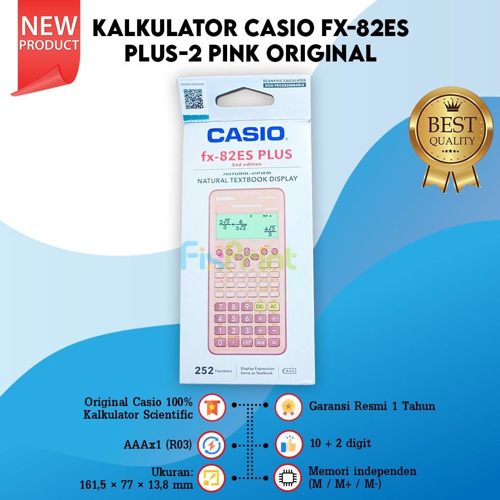 

Kalkulator Casio fx-82ES PLUS-2 Calculator Scientific Ilmiah Standart FX 82ES PLUS 2 Nugi