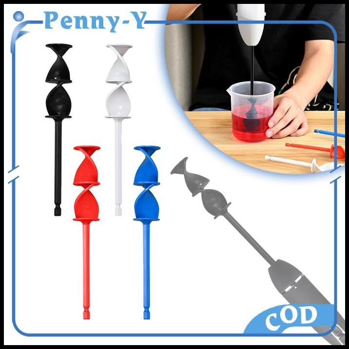 4pcs Pengaduk Resin Warna Mixer Resin Mixer Pengaduk Cat Cat Mata Bor Untuk Mengaduk Cat Resin Epoxy