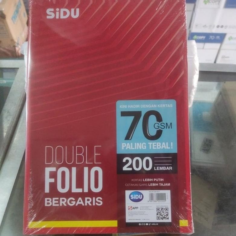 

Sinar Dunia Double Folio Bergaris 200 Sheets/ Kertas Folio Bergaris Nugi