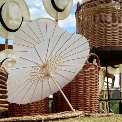 

Payung Lukis Polos Kertas Besar Diameter 60cm Decorative Umbrella White Diy Painting Nugi