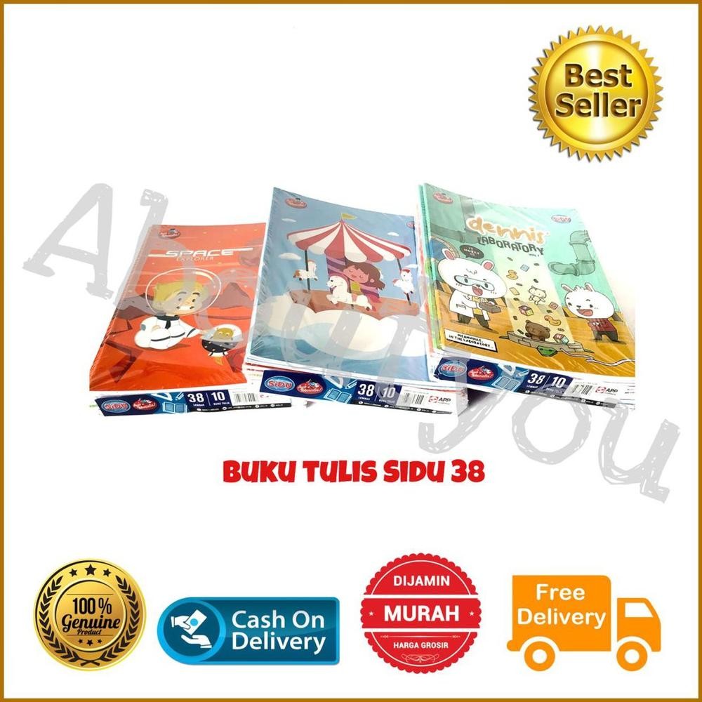 

Paket 10 Buku Tulis SIDU 38 Lembar Kuarto Note Book Buku Murah SNI Nugi