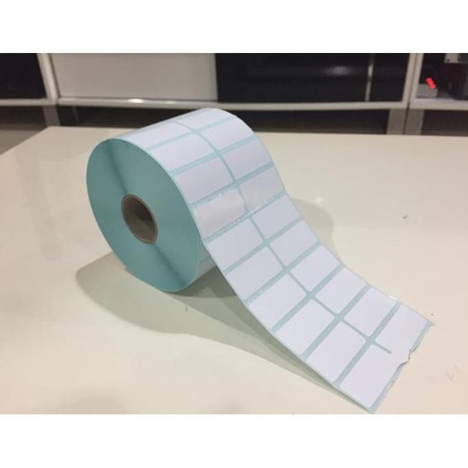 

Label Sticker Barcode 33x15mm Semicoated(2 Lines isi 5000 pcs) Core 1" Nugi