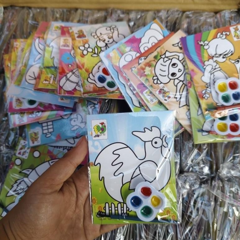 

50Pcs Cat Air Kecil Mewarnai Cat Air Ukuran 8 11 Cm Nugi