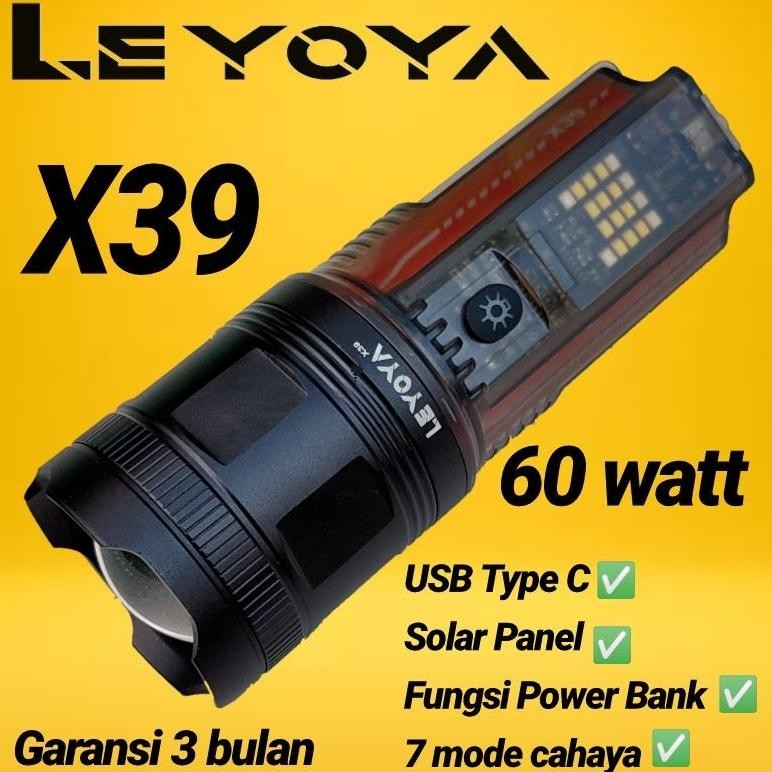 Senter X39 Multifungsi Super Terang Power Bank
