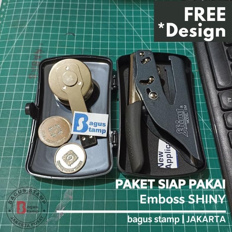 

Stempel Emboss Timbul Shiny EM Bulat Kotak Diameter 36mm 46mm Nugi
