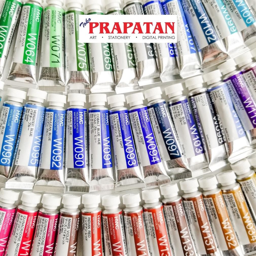 

Holbein Artists Watercolor 5ml Part 2 Green/Blue/Violet/Brown | Cat Air Nugi